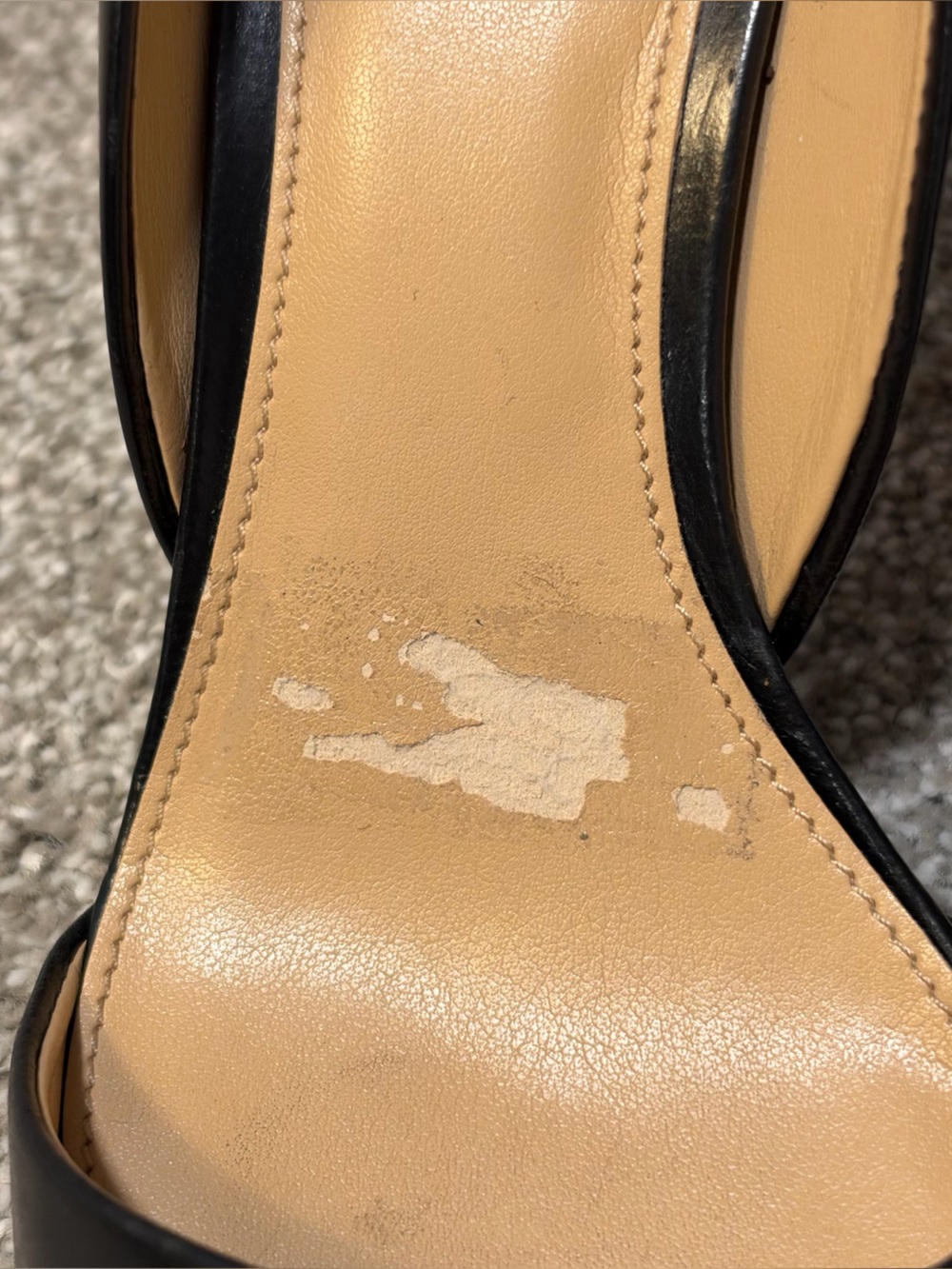 MICHAEL KORS Black Leather Flex Pointed Toe D'Orsay Pumps Heels Size 9.5M - Picture 7 of 7